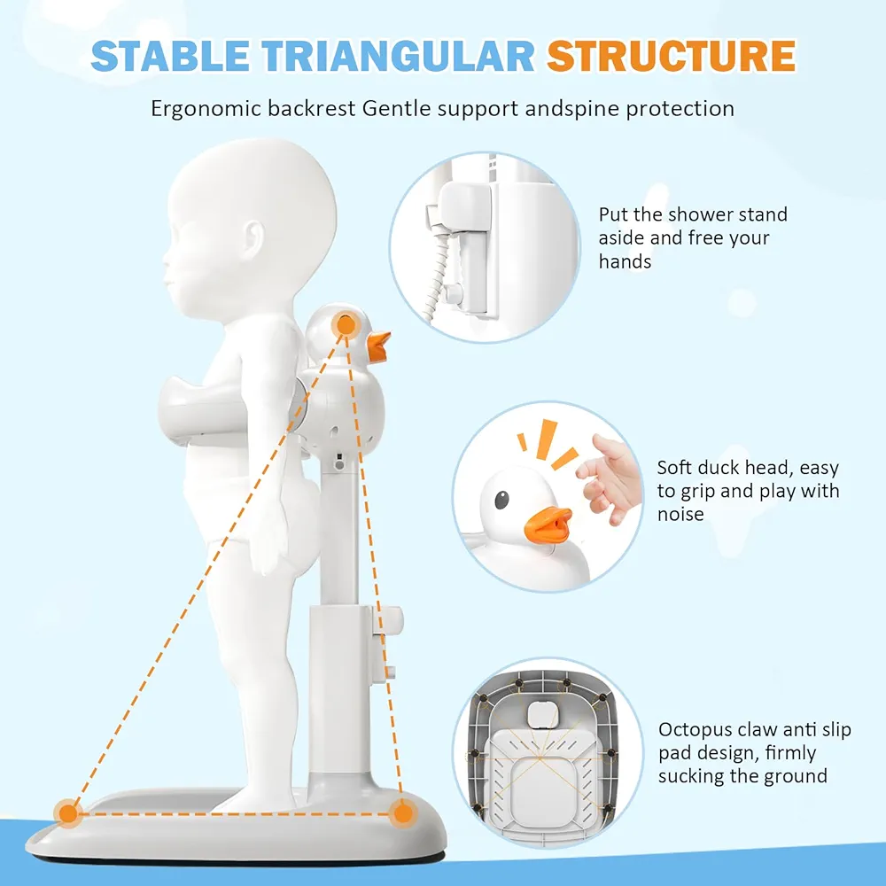 Standing fun shower - baby bath help stand - Image 6